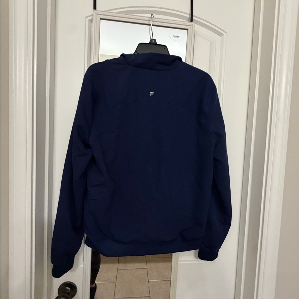 Fabletics Navy Performance Top With Subtle Logo - image 1